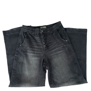 Democracy Charcoal Flare Jeans Ab Technology Size 12